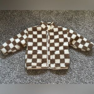 Cozy Checkered Kids Jacket